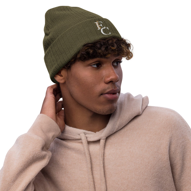 Ribbed knit EC beanie